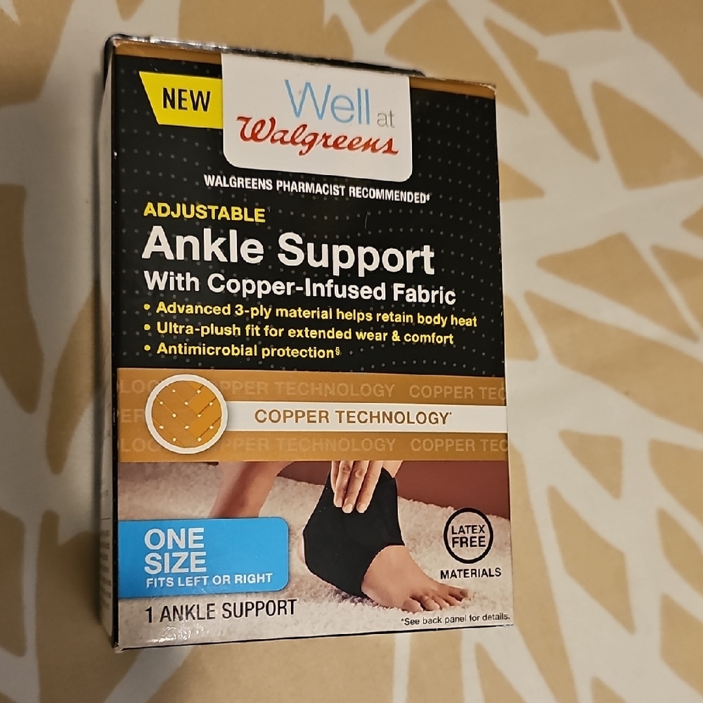 Walgreens One Size Adjustable Ankle Support.